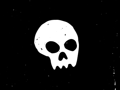 Skullz black and white design doodle drawing illustration skull vector