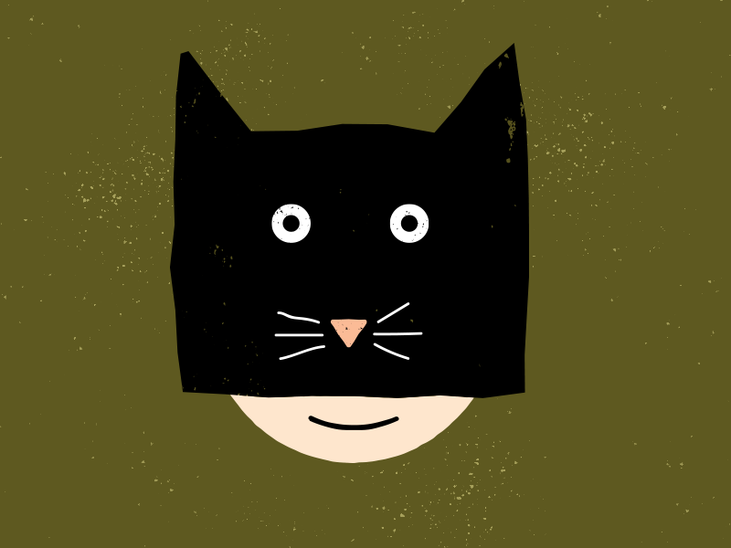 Cat Mask by Nick Villalva | Dribbble | Dribbble