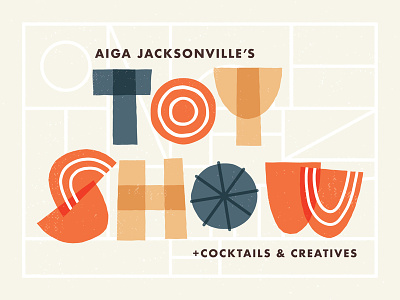 AIGA Jacksonville Toy Show aiga branding design logo toy toy show typography wingard