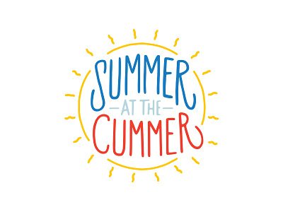 Summer At The Cummer Logo & Campaign branding campaign design illustration layout layout design logo summer type typography