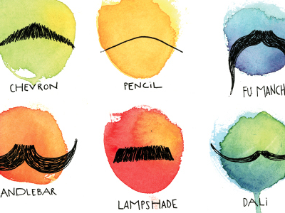 Mustaches drawing illustration mustache sharpie watercolor