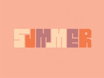 Summer Type design drawing illustration summer type typography vector