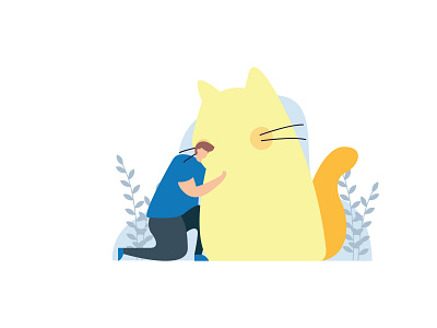 Cat Flat Illustration