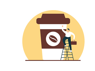 Flat Illustration Coffee