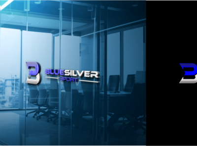 BLUESILVER SPORT abstract background blue concept creative design futuristic graphic illustration light metal metallic modern silver speed sport steel technology template vector