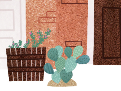 Cactus botany cactus digital illustration plant watercolor watercolour