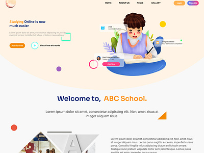 Unique School Web Design