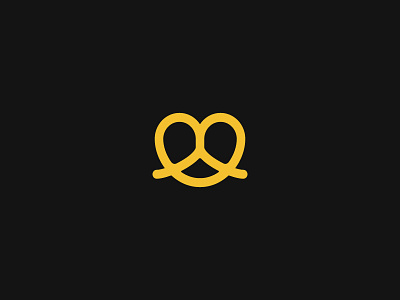 Pretzel Logo logo mark pretzel shop simple symbol