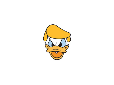 Trump Duck donald funny identity illustration logo president trump vector