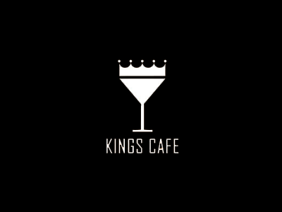 Kings Cafe brand cafe icon identity kings logo sample