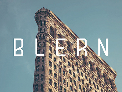 Blern Typeface blern font free modern new sans serif typeface
