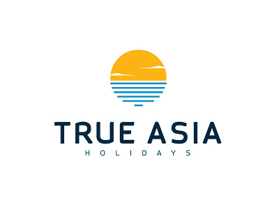 True Asia asia holidays icon logo sun travel