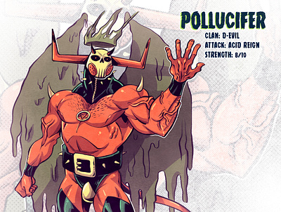 Pollucifer anime comic comic book comics concept art design devil drawing illustration manga mutant