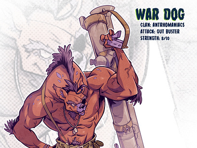 War Dog anime character design comic comic book comics illustration manga mutant sketch tmnt