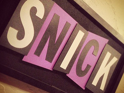 Handmade SNICK logo handmade logo nickelodeon nostalgia snick