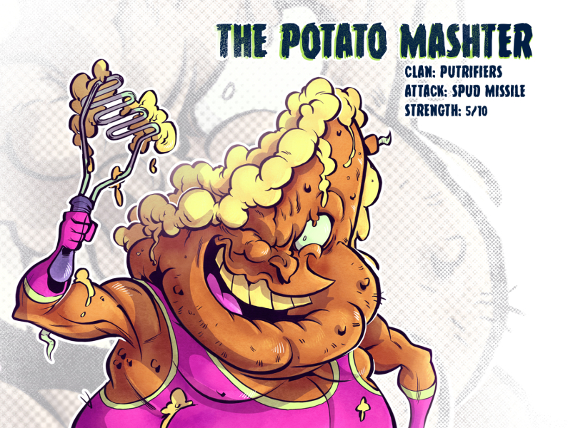 The Potato Mashter anime art character design comic comic book comics illustration manga mutant tmnt