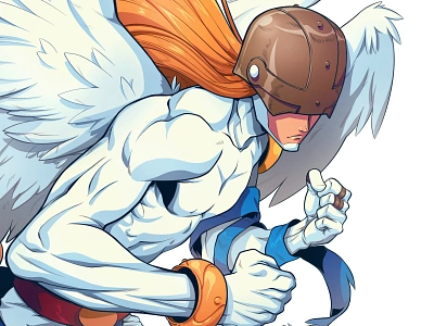 Angemon angemon anime art character design comic comic book comics digimon drawing illustration manga