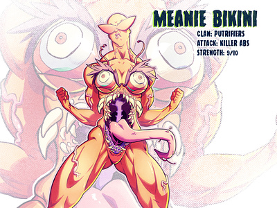 27 Meanie Bikini anime character design comic comic book comics illustration manga mutant sketch tmnt