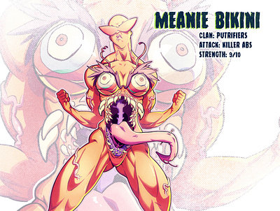 27 Meanie Bikini anime character design comic comic book comics illustration manga mutant sketch tmnt
