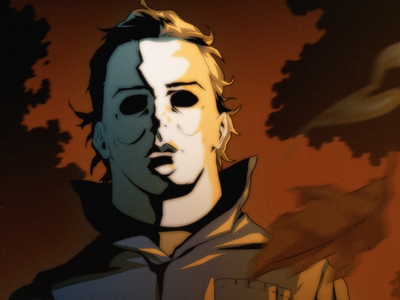 Halloween Countdown #2: Michael halloween horror movie illustration michael myers