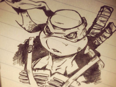 Leo Sketch illustration sketch teenage mutant ninja turtles tmnt