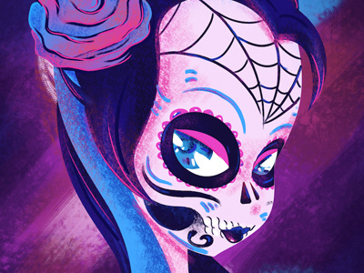 Color Tests color day of the dead illustration print