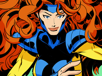 Jean Grey anime character design comic comic book comics design illustration jean grey manga x men