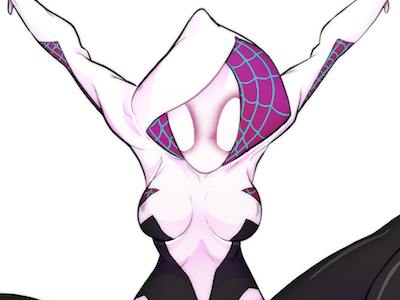 Spider Gwen anime character design comic book comics concept art illustration manga spider man