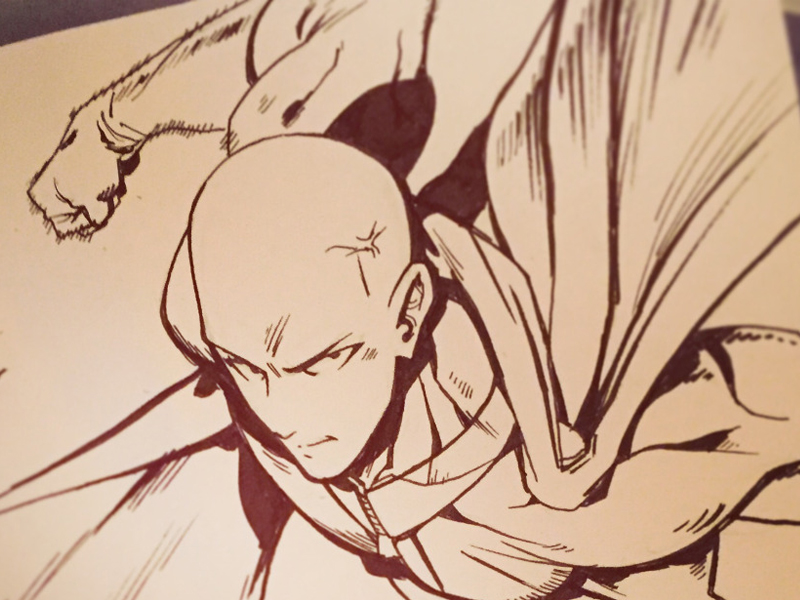 Learn How to Draw King from OnePunch Man OnePunch Man Step by Step   Drawing Tutorials