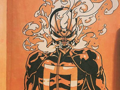 Ghost Rider - Inktober anime comic book comics ghost rider graphic novel illustration manga