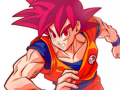 Ssgod anime comic book comics dragonball super dragonballz goku illustration manga super sayian