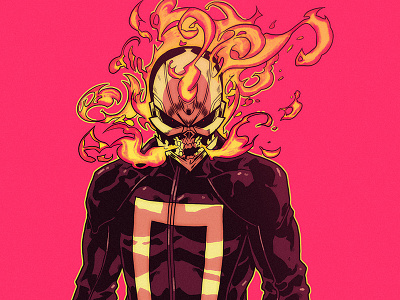 Ghost Rider anime character design comic book comics ghost rider graphic novel illustration manga