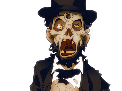 Zombie Lincoln comic illustration lincoln zombie