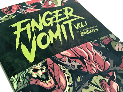 Finger Vomit Vol 1 anime art book character design comic book comics concept art drawing illustration manga movies sketchbook super hero