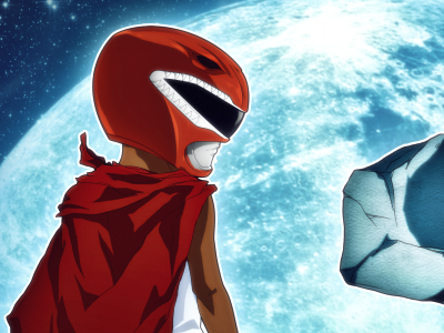 Album cover revision illustration power rangers