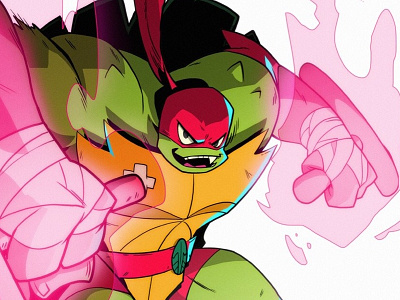 Rise of the Raph anime cartooning character design comic comic book illustration manga mutants teenage mutant ninja turtles tmnt