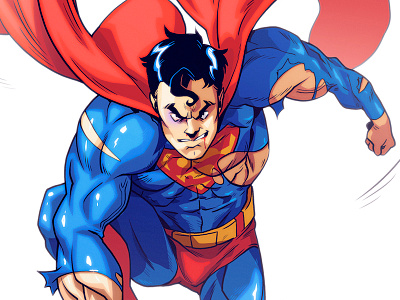Superman anime character design comic book comics concept art illustration manga superhero superman