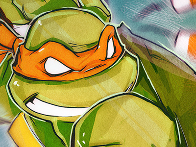 Mikey illustration michelangelo teenage mutant ninja turtles tmnt