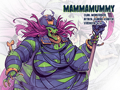 MammaMummy anime character design comic comic book comics egypt illustration manga monster mummy mutant sketch tmnt