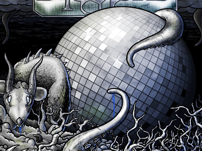 Disco Metal 2 cover disco illustration maggots rat tantacles