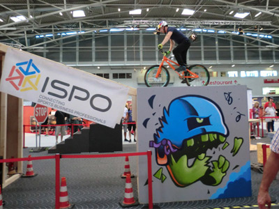 Obstacles for the Danny MacAskill Bike show @ ISPO BIKE Munich