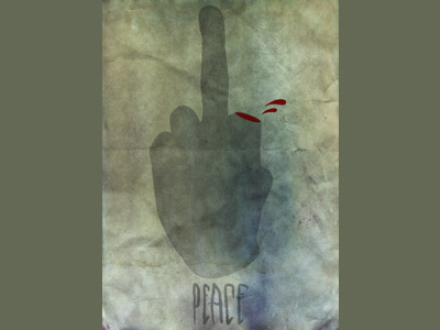 PEACE Hand Sketch