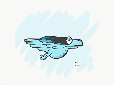 Bird-Y adobedraw bird blue draw illustration ipadpro vector