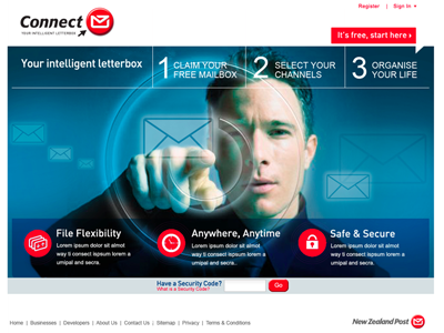 New Zealand Post product design ui design ux design