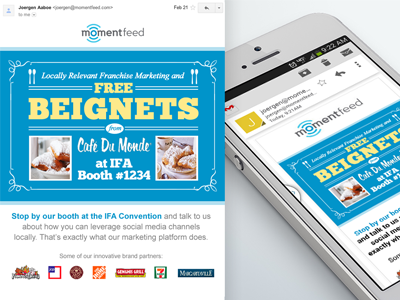 Momentfeed email campaign responsive email typography