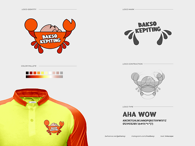 Bakso Kepiting - Mascot Logo art branding design flat graphic design illustration illustrator logo logodesign mascotlogo vector web