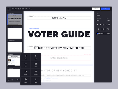 Voter Guide Builder