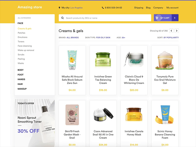 Cart Interface Experiment animation cart checkout ecommerce free gif order product design shop sketch store