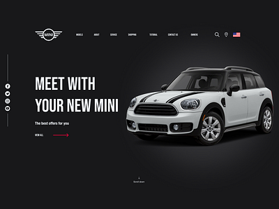 MINI Cooper Redesign, Home page cover