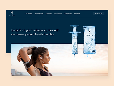 Packages page for a health and wellness brand health healthcare landing page ui ui design ux web design website website design wellness